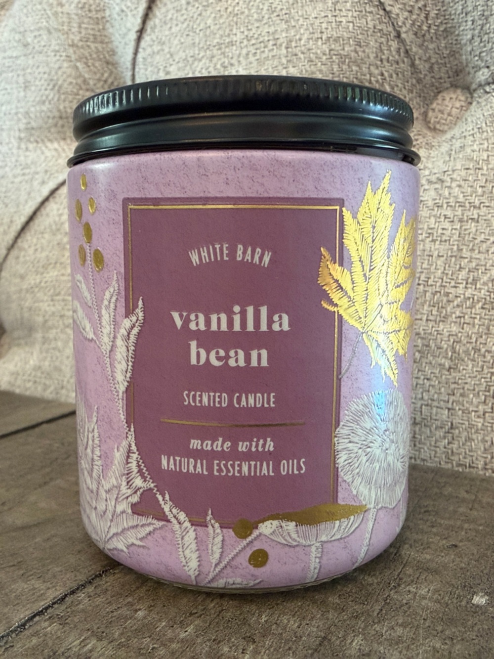 Bath and Body Works Single Wick Vanilla  Bean Scented Candle